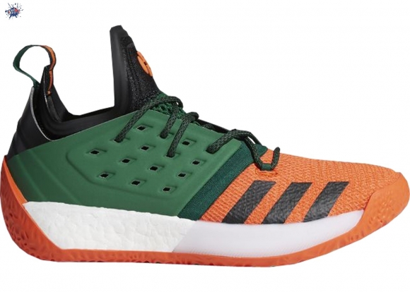 Meilleures Adidas Harden Vol 2 "University Of Miami" Orange Vert (aq0397)