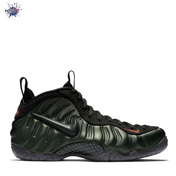 Meilleures Air Foamposite Pro "Sequoia" Vert Orange (624041-304)