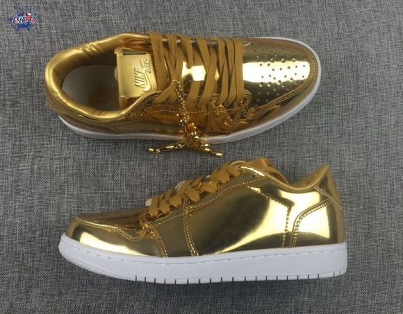 Meilleures Air Jordan 1 Low Pinnacle Métallique Or