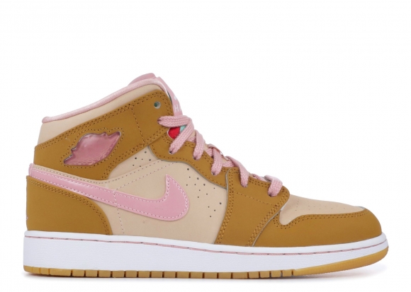 Meilleures Air Jordan 1 Mid Wb Gg (Gs) "Lola Bunny" Rose Marron (724072-730)