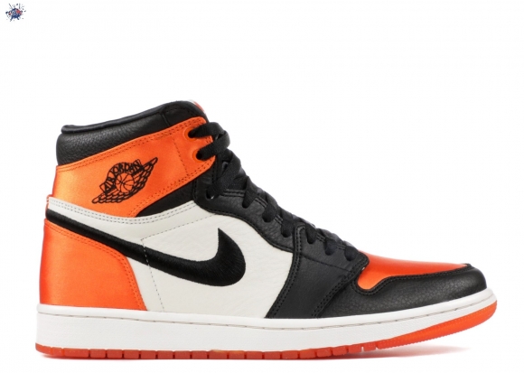 Meilleures Air Jordan 1 Re High Og Sl "Satin Shattered Backboard" Noir Orange (av3725-010)