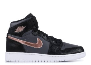 Meilleures Air Jordan 1 Retro High Bg Noir Or (705300-006)