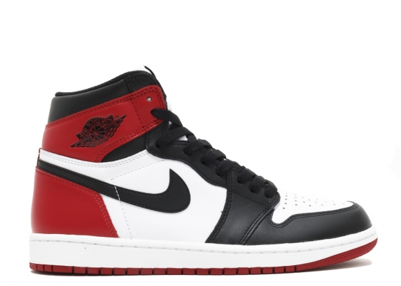 Meilleures Air Jordan 1 Retro High Og "Black Toe 2016 Release" Blanc Noir Rouge (555088-125)