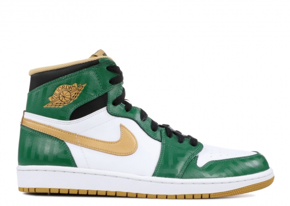 Meilleures Air Jordan 1 Retro High Og "Celtics" Vert Or (555088-315)