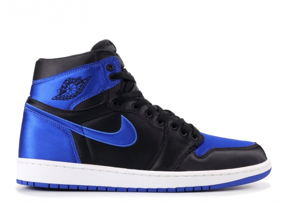 Meilleures Air Jordan 1 Retro High Og Ep "Satin" Noir Bleu (921193-007)