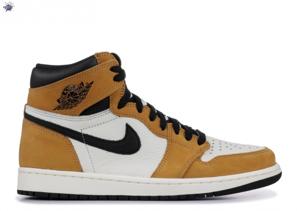 Meilleures Air Jordan 1 Retro High Og "Rookie Of The Year" Or Noir Blanc (555088-700)