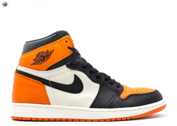 Meilleures Air Jordan 1 Retro High Og "Shattered Backboard" Orange Blanc Noir (555088-005)