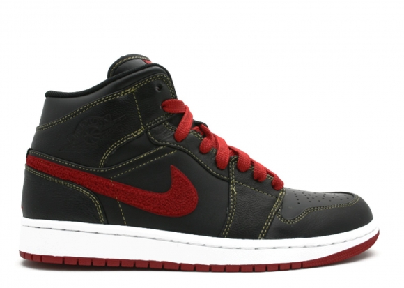 Meilleures Air Jordan 1 Retro Phat Premier Noir Rouge (375173-062)