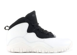 Meilleures Air Jordan 10 Retro Bp Blanc Noir (310807-104)