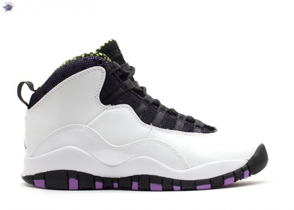 Meilleures Air Jordan 10 Retro (Gs) Blanc Noir Rose (487211-120)