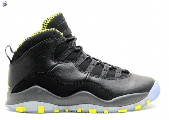 Meilleures Air Jordan 10 Retro (Gs) "Venom" Noir Vert (310806-033)