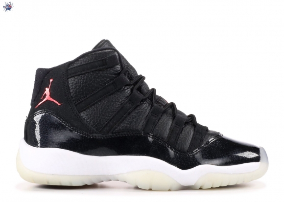 Meilleures Air Jordan 11 Retro Bg (Gs) "72 10" Noir Blanc (378038-002)