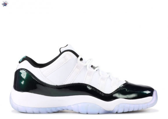 Meilleures Air Jordan 11 Retro Low Bg (Gs) "Emerald" Blanc Noir (528896-145)