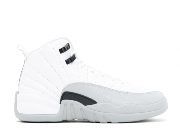 Meilleures Air Jordan 12 Retro Gg (Gs) "Barons" Blanc Gris (510815-108)