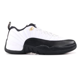 Meilleures Air Jordan 12 Retro Low Blanc Noir (308317-104)