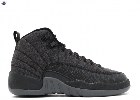 Meilleures Air Jordan 12 Retro Wool (Gs) Gris (852626-003)