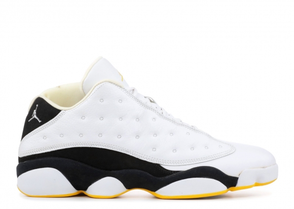 Meilleures Air Jordan 13 Retro Low Blanc Noir Jaune (310810-104)