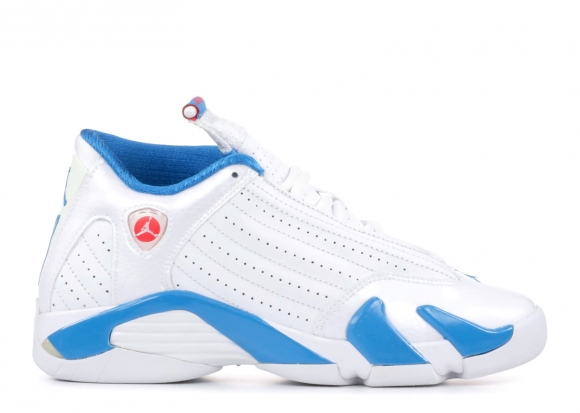 Meilleures Air Jordan 14 Retro (Gs) Blanc Bleu (467798-107)