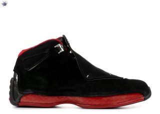 Meilleures Air Jordan 18 Retro "Countdown Pack" Noir Rouge (332548-061)