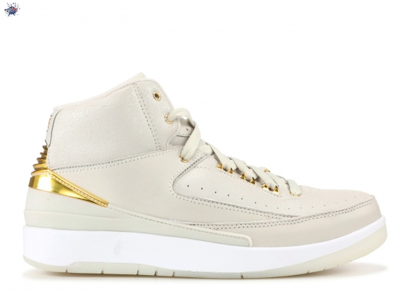 Meilleures Air Jordan 2 Retro Q54 (Gs) "Quai 54" Blanc Or (866034-001)