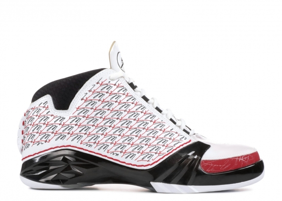 Meilleures Air Jordan 23 Blanc Rouge Noir (318376-101)