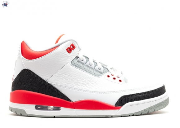 Meilleures Air Jordan 3 Retro "2013 Release" Blanc Noir Rouge (136064-120)