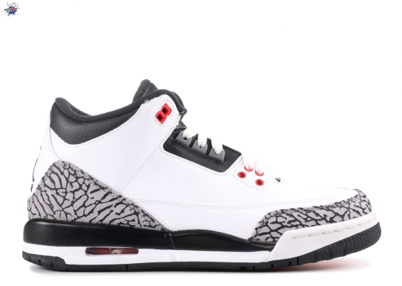 Meilleures Air Jordan 3 Retro Bg (Gs) "Infrared 23" Blanc Noir Gris (398614-123)