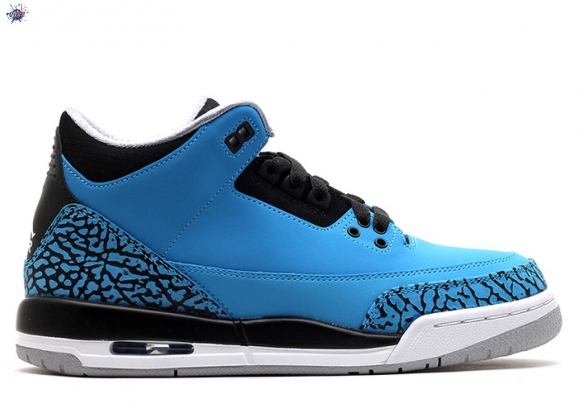 Meilleures Air Jordan 3 Retro (Gs) "Powder Bleu" Bleu (398614-406)