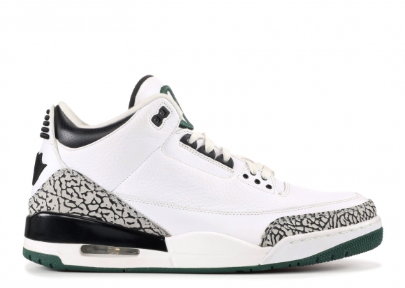 Meilleures Air Jordan 3 Retro "Oregon Pit Crew" Blanc Noir Vert (ho11mnjdl594282233)