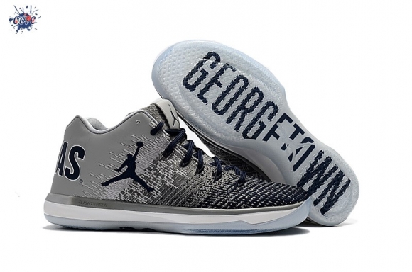 Meilleures Air Jordan 31 Low "Georgetown" Gris Marine