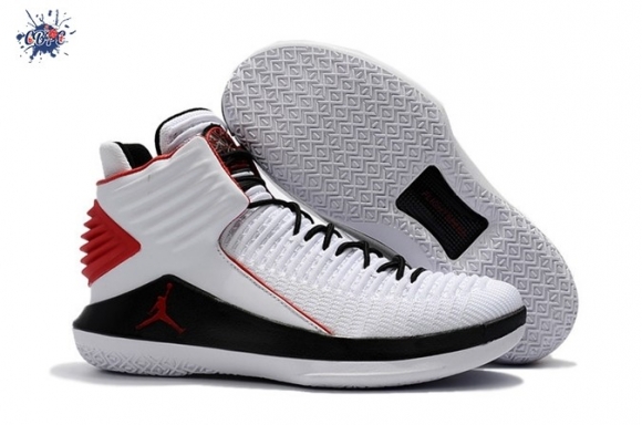 Meilleures Air Jordan 32 Blanc Noir Rouge