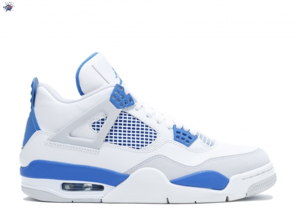 Meilleures Air Jordan 4 Retro "2012 Release" Blanc Bleu (308497-105)