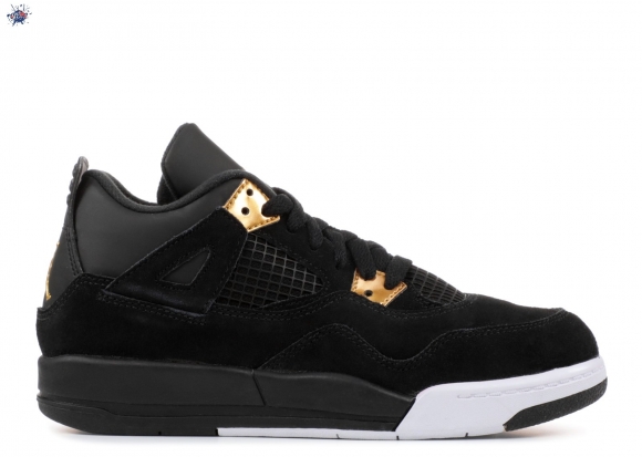 Meilleures Air Jordan 4 Retro Bp (Td) "Royalty" Noir Or (308499-032)