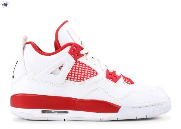 Meilleures Air Jordan 4 Retro (Gs) "Alternate 89" Blanc Rouge (408452-106)