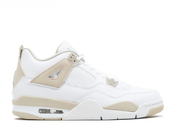 Meilleures Air Jordan 4 Retro (Gs) "Linen" Blanc (487724-118)