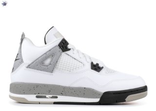 Meilleures Air Jordan 4 Retro Og (Gs) "White Cement" Blanc Gris (836016-192)