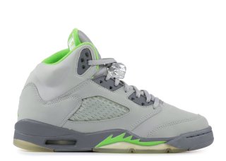 Meilleures Air Jordan 5 Retro (Gs) "Green Bean" Gris Vert (134092-031)