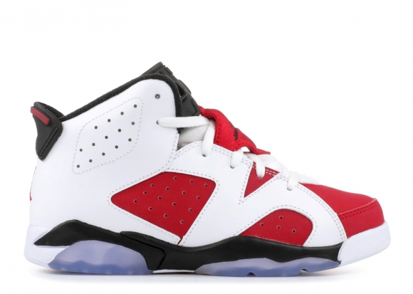 Meilleures Air Jordan 6 Retro Bp (Ps) "Carmine" Blanc Rouge (384666-160)