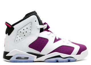 Meilleures Air Jordan 6 Retro Gg (Gs) Blanc Pourpre (543390-127)