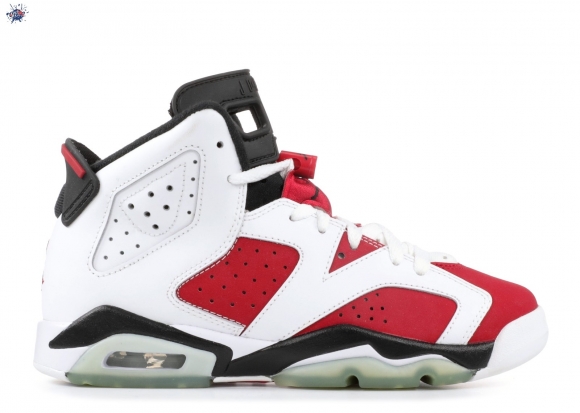 Meilleures Air Jordan 6 Retro (Gs) "Carmine" Rouge Blanc (384665-160)