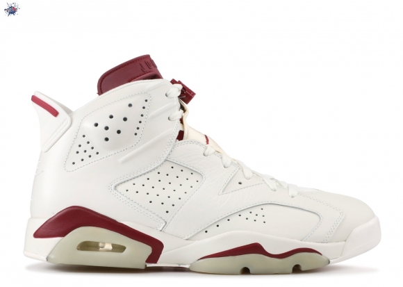 Meilleures Air Jordan 6 Retro "Maroon" Blanc Rouge (384664-116)