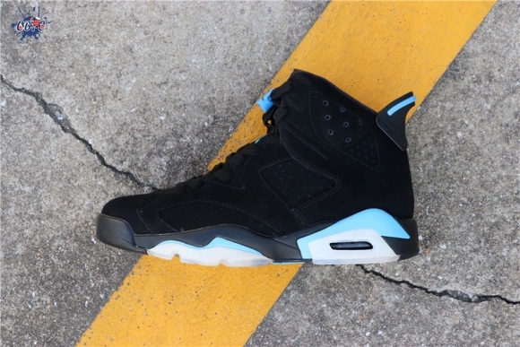 Meilleures Air Jordan 6 "Unc" Noir Bleu