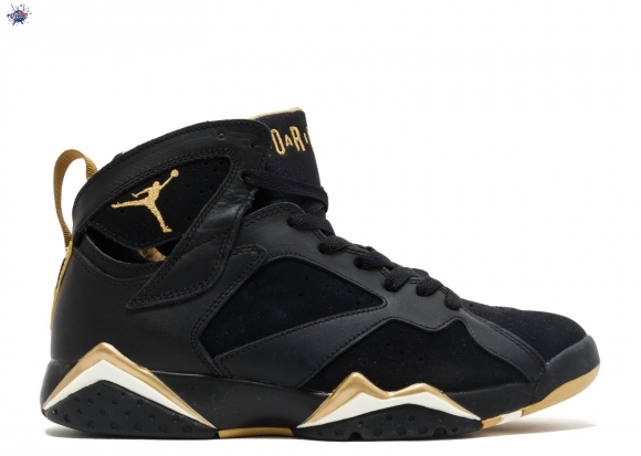 Meilleures Air Jordan 7 Retro "Golden Moments Package" Noir Or (304775-030)