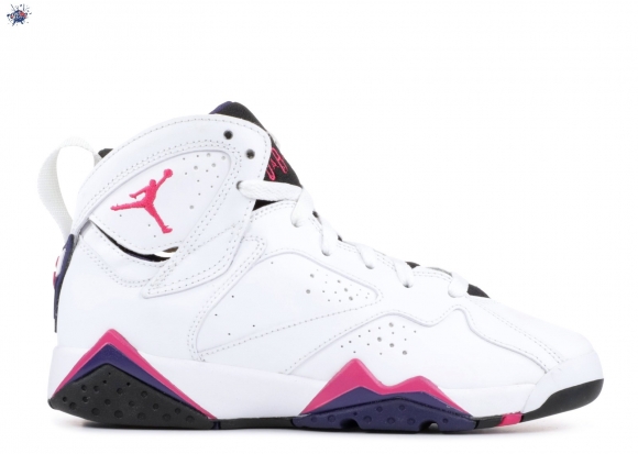 Meilleures Air Jordan 7 Retro (Gs) Blanc Rose Noir (442960-117)