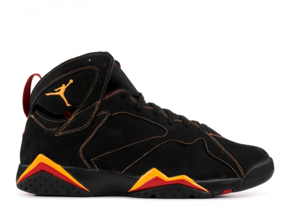 Meilleures Air Jordan 7 Retro Noir Orange Rouge (304775-081)