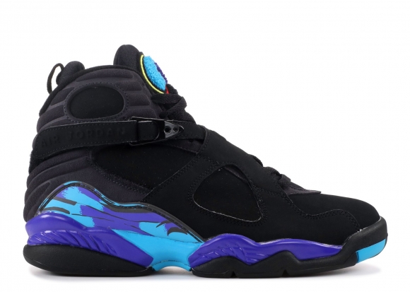 Meilleures Air Jordan 8 Retro "Aqua" Noir Bleu (305381-041)