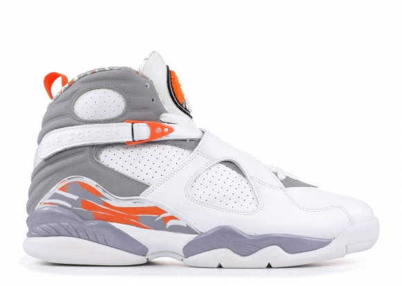 Meilleures Air Jordan 8 Retro Blanc Gris Orange (305381-102)