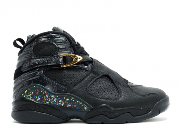 Meilleures Air Jordan 8 Retro C&C "Confetti" Noir (832821-004)