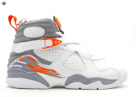 Meilleures Air Jordan 8 Retro (Gs) Gris Blanc (305368-102)