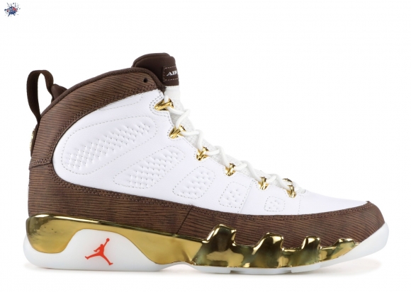 Meilleures Air Jordan 9 Retro "Mop Melo" Blanc Marron (302370-122)